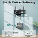 HCMOUNTING Outdoor Full Motion Weatherproof TV Wall Mount for 26-65 inch Flat/Curved TVs up to 88 lbs, Heavy Duty Swivel TV Mount with Single Stud Design,Smooth Extension,Max VESA 400x400mm,HC3402