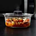 Rubbermaid Brilliance Glass Round Leak-Proof 6-Piece Set Food Storage Containers, Food Containers with Lids, Meal Prep Containers