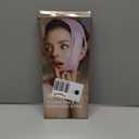 Jawline Shaper Chin Strap for Sleeping, Reusable V-Line Mask for Women Face Lifting Made w/Electric-Hot-Press Tech for Skin-Friendly & Breathable Cooling Fabric (Pink, M)