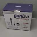 Ganiza Immersion Blender 5 in 1 Hand Blender Max 1000W Heavy Duty Motor, 16 Speed Mode Handheld Blender Stainless Steel Blade With 800ml Mixing Beaker, 600ml Chopper, Whisk and Milk Frother