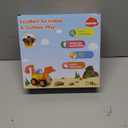 Inertia Toy Early Educational Toddler Baby Toy Friction Powered Cars Push and Go Cars Tractor Bulldozer Dumper Cement Mixer Engineering Vehicles Toys for Children Boys Girls Kids Gift 4PCS