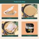 2 x parchment paper for air fryer, 6.3inch round air fryer liners disposable,125PCS Non-stick parchment paper sheets for 3-5QT airfryer liners, Baking, Roasting Microwave