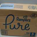 Pampers Pure Protection Baby Diapers, Size 5 (27+ lbs), 132 Count, Up to 100% Leakproof, Premium Plant-based Skin Protection, Hypoallergenic Soft Diapers