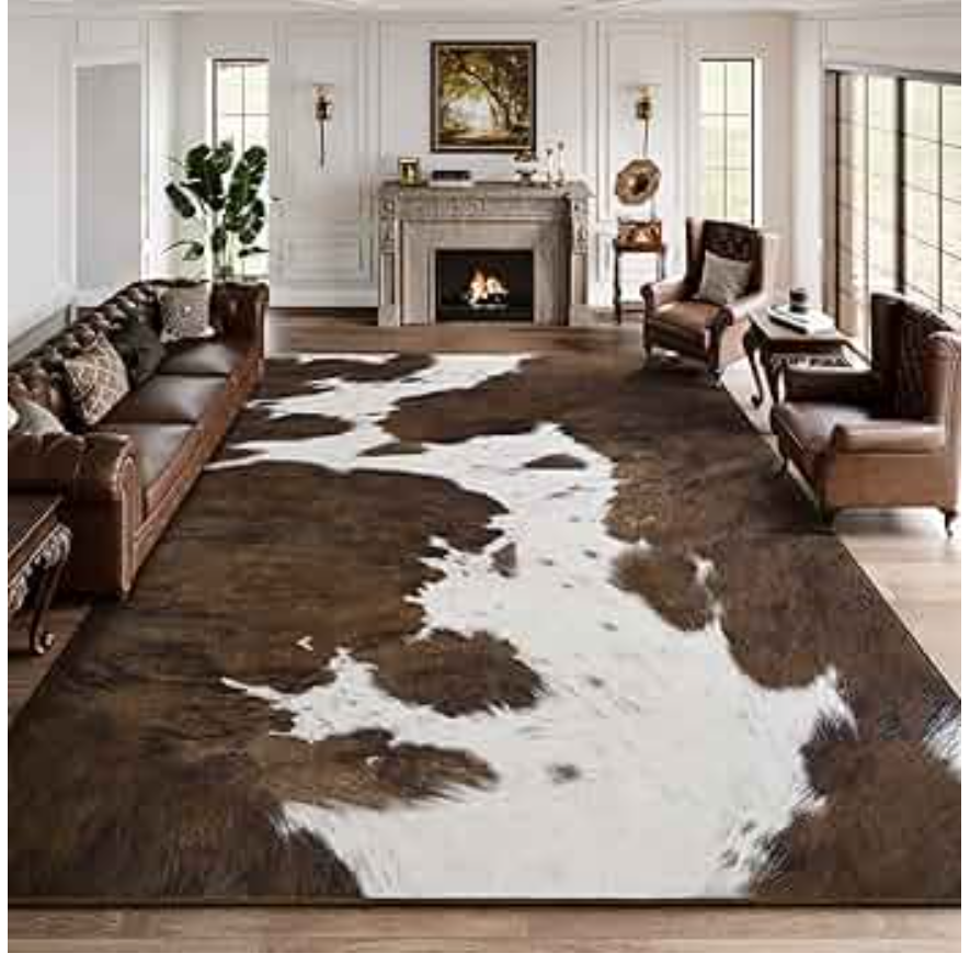 DweIke Washable Area Rugs for Living Room, 8x10 Large Soft Bedroom Rugs