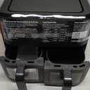 CHEFMAN 6 Quart Dual Basket Air Fryer Oven with Easy View Windows, Sync Finish, Hi-Fry, Auto Shutoff, 2 Independent 3Qt Nonstick Dishwasher Safe Frying Baskets, Digital Double Air Fryer - Black