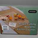 Acrylic Cutting Board with Counter Lip | 60% Thicker & Durable | BPA-Free & Food-Safe Kitchen Tool | Perfect for Protecting Countertops | Versatile & Easy to Clean | Ideal for Home & Professional Use