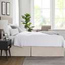 Nestl Linen Bed Skirt Queen Size - Queen Bed Skirt 14 Inch Drop - Brushed Microfiber Bed Skirts - Hotel Quality Pleated Bed Skirt - Shrinkage & Fade Resistant