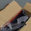 Broom and Dustpan Set,Broom with Dustpan Combo Set Dust pan with Long Handle, for Home Kitchen Room Office Lobby Floor Use Upright Stand Up(Gray&Red)