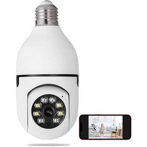 EagleEye Wireless WiFi Light Bulb Camera Security Camera,Dome Surveillance HD Night Vision Socket Camera, Outdoor 1080P 360 Degree Panoramic Connector Smart Home (1 Pcs)