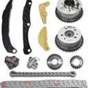 23121-2G590 Timing Chain Tensioner Guide Kit w/VVT Gear for 2015-2018 KIA Sorento Optima Sportage, for 2015-2019 Hyundai Santa Fe Sonata Tucson 2.0L 2.4L G4KJ Engine 24350-2G750 24370-2G750