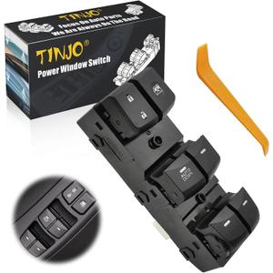 Power Window Control Switch fit for Hyundai Elantra 2011-2015, Replace OEM 93570-3X000, Front Left Driver Side Power Window Master Control Switch Button 11-15