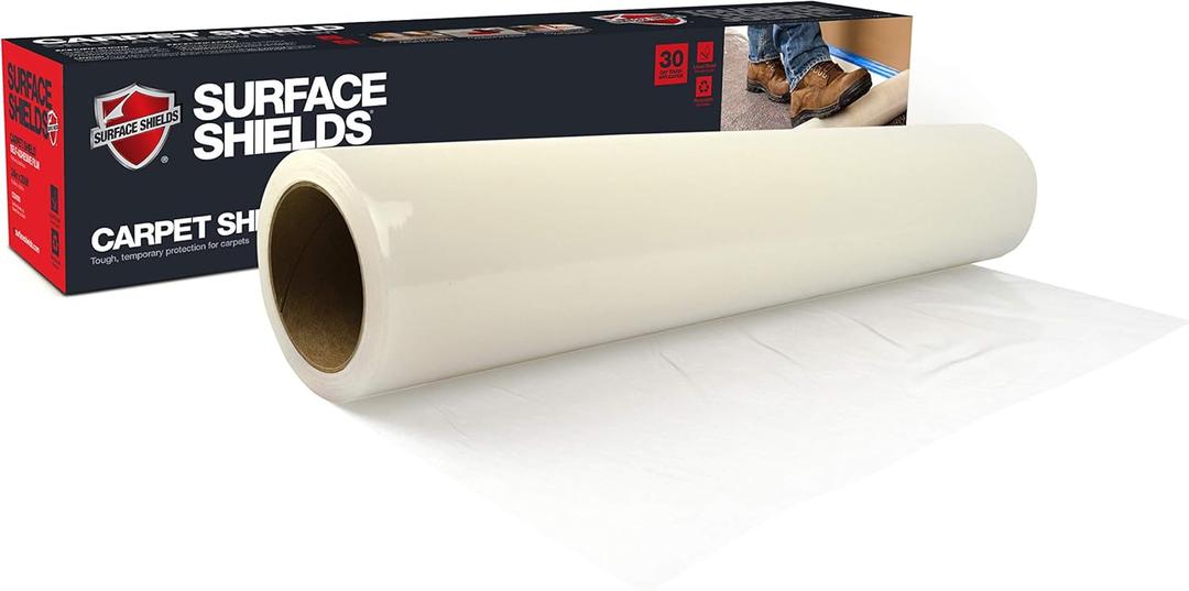 Surface Shields CS24200L Carpet Shield, 24 Inch x 200 feet, Clear