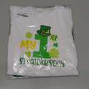 Baby Girl Outfits Long Sleeve Crewneck Romper+Tutu Skirt+Leg Warmer+Headband Holiday Dress Newborn to 18 Months (6-12 Months, Shamrock/Green)