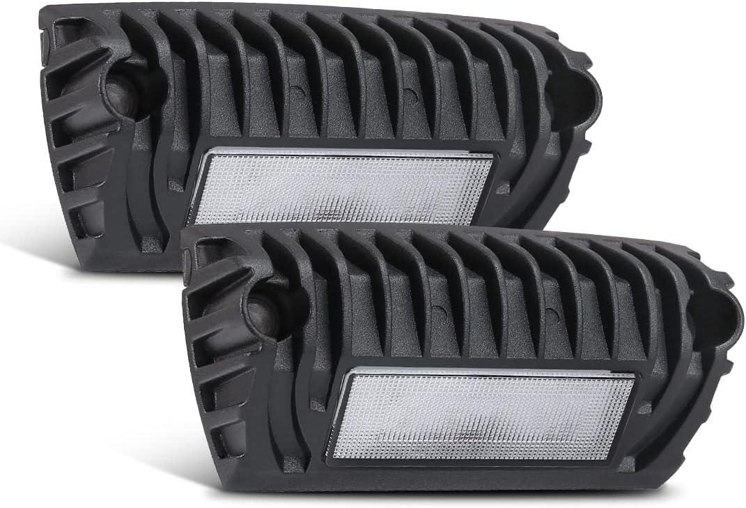 SUPAREE Led RV Lights Exterior, 12 Volt Exterior RV Lights, Led RV Porch Light 750 Lumen Black Lighting Fixture Kit Replacement for RVs Trailers Campers -2 PCS