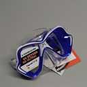 MARES Unisex Adult X-Vision Ultra Liquidskin Comfortable Scuba Diving Two Window Mask with Silicone Face Piece (Clear/Blue)