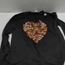 Melanin Hands Heart Valentines Day Black History Month 2022 Long Sleeve T-Shirt Size L