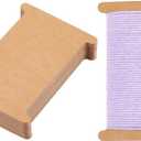 PH PandaHall 50pcs Ribbon Storage Organizer Cardboard Ribbon Spools Embroidery Floss Bibbon for Thread Holder Empty Yarn Bobbin for Cotton Thread Cross Stitch Craft DIY Sewing 5x3.5 Inch