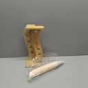 Queekay Food Cones 100 Pcs Disposable Paper Cone for Food with 12 Holes Wood Ice Cream Cone Holder Stand Charcuterie Cones Holder 100 Fancy Toothpicks for Catered Events Buffets Parties(Curved)