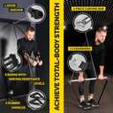 Tribe Lifting Resistance Bands for Working Out Men and Women - Set of 5 Pull Up Bands for Strength Training, Exercise Bands with Handles, Door Anchor and Bar Options for Home Gym