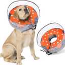 Crazy Felix Inflatable Donut Cone for Dogs - Soft Recovery Collar with Anti-Licking Baffle (Grey, XL) (XL (Neck: 18-23 in))