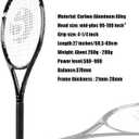 Senston Tennis Rackets for Adults 27 inch Tennis Racquets - 2 Player Tennis Racket Set with 3balls,2 Grips, 2 Vibration Dampers