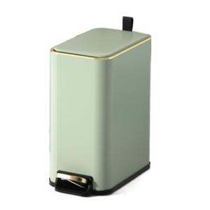 Kitchen Garbage Can Square Trash Can 5 Liter Pedal Bins Waste Bin with Lids for Bathroom Toilet Bedroom Office Trash Can (Color : B, Size : 14.5 * 23 * 28.5cm) (B 14.5 * 23 * 28.5cm)