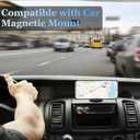 Magnetic Case for Samsung Galaxy S25 Edge, MagSafe Compatible, Clear Shockproof Protective Case with Ring Stand, Lightweight Electroplated Phone Case for Samsung S25 Edge, Black