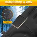 Moon Kitty Womens Winter Running Gloves Windproof Thermal with Touchscreen Fingers Cold Weather Gloves for Women (Black)