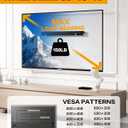 HYPIGO No Stud Drywall TV Mount, Studless TV Wall Mount for Most 32–75 Inch TVs, Tv Hanger Bracket, Max VESA 600×400 mm Up to 150 lbs, No Drill, Easy Installation with New Bubble Level Included