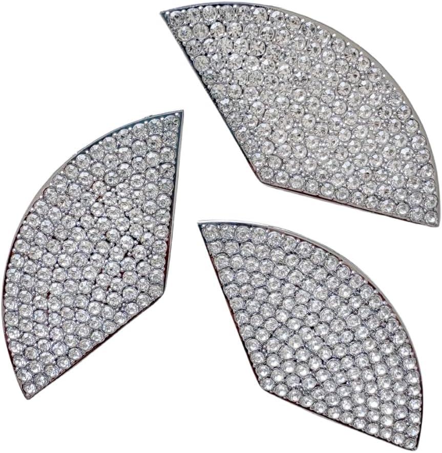 Car Bling Accessories Decals Trunk Sign Emblem Sticker Compatible with Mercedes Benz Modification Rhinestone Crystal Decals Accessory (Silver, for 2013-2019 GLA250)