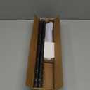 Curtain Rods No Drilling for Windows 30 to 60 Inches,5/8 Inch Diameter No Drill Small Curtain Rod Set with 3M Adhesive Brackets, Black