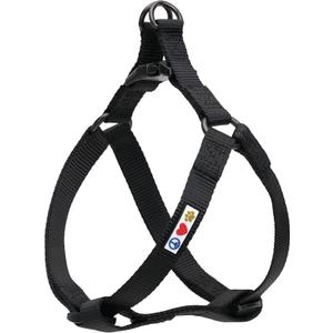 Pawtitas Solid Step-in Dog Harness  Adjustable No-Pull Vest for Puppies to Seniors, Safe & Comfortable S Black (Small (Pack of 1))