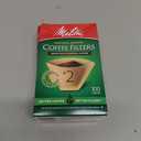 Melitta #2 Cone Coffee Filters, Natural Brown, 100 Count (Pack Of 1), 100 Total Filters Fits all 26 Cup Cone Coffee Makers and 1cup Pour Over Brewers, Compostable, Tear Resistant, Made in USA
