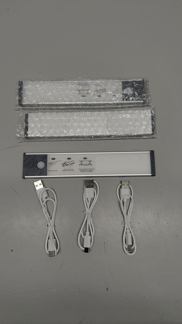 Under Cabinet Lighting, Equipped with Motion Sensor, Rechargeable Battery Operated3-Level Adjustable Brightness, 3 Pack Magnetic Under Counter Lights for Kitchen, Warm Light 11.8"