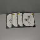 Framed Black and White Bathroom Wall Art, 4 Piece Vintage Floral Canvas Prints Artwork for Farmhouse, Rustic Minimalist Flower Botanical Pictures for Bedroom Living Room Wall Decor, 8x10x4 (Pack)