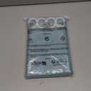 YI & ZE Teal Blue Ombre Shower Curtain Sets for Bathroom Accessories Fabric Polyester Waterproof Modern Shower Curtain Liner with 12 Hooks W72xL84