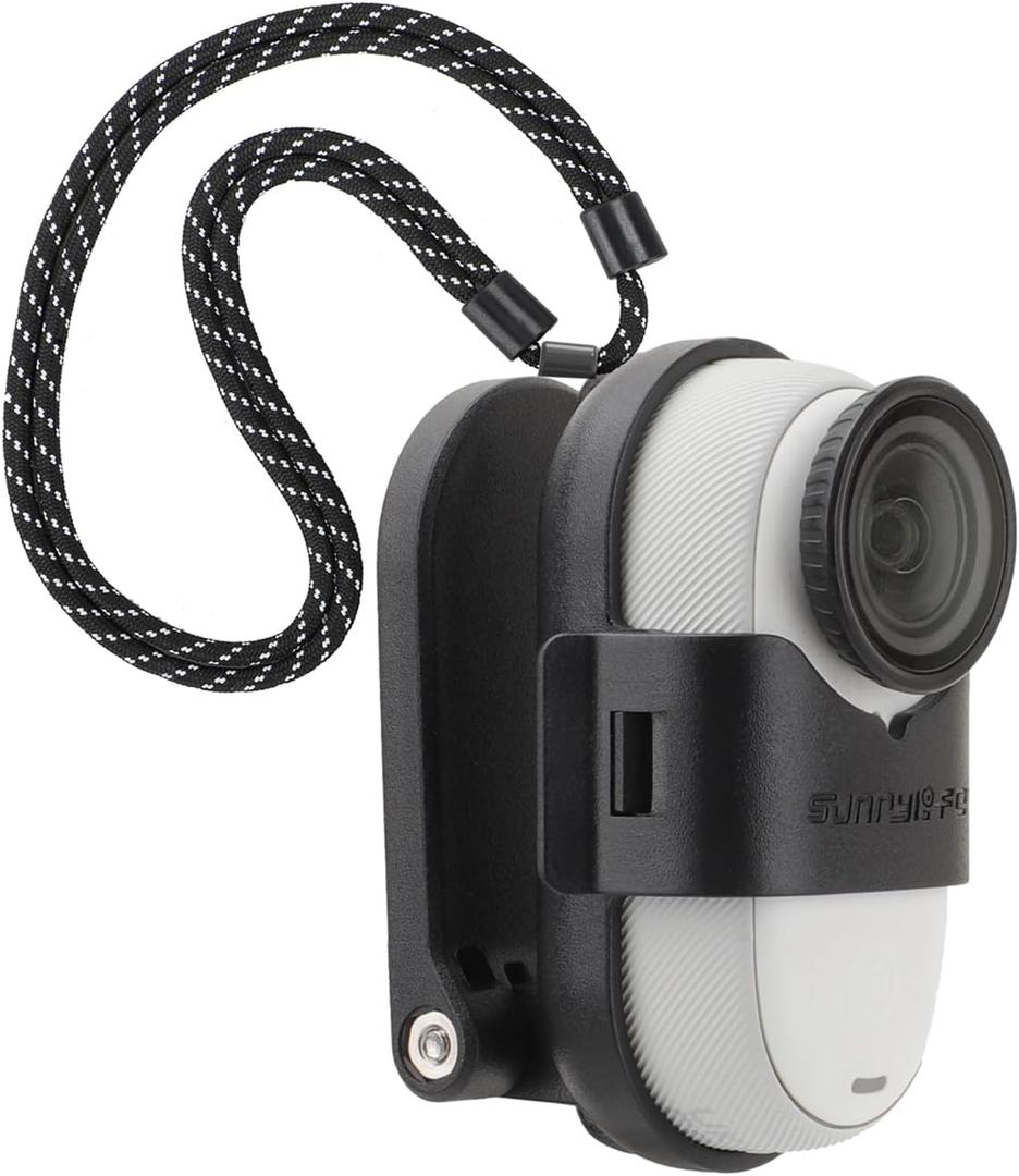 Magnetic Neck Mount Holder for Insta360 GO 3S Go 3 Accessories, Hand Free Necklace Holder with Quick Release Lanyard Strap for POV/Vlog Selfie Video Recording