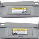 Dasbecan Clear Gray Pair Sun Visor Compatible with Honda Civic 2006-2011 Replaces# 83280-SNA-A01ZC 83230-SNA-A01ZC