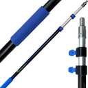 EVERSPROUT Pro Pole, 5-to-12 Foot Heavy Duty Extension Pole (3-Stage), Lightweight Anodized Aluminum, Telescoping Pole - Fits Standard ACME Threaded Adaptor for Cleaning, Squeegee, Bulb Change & More
