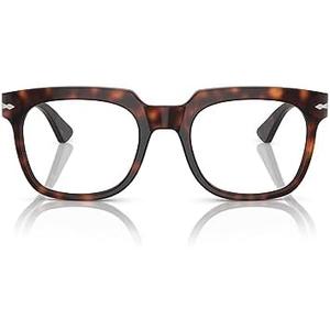 Persol Po3325v Square Prescription Eyewear Frames, Havana/Demo Lens