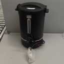 Commercial Coffee Urn, 110-Cup 16L Fast Brew Stainless Steel Hot Beverage Dispenser Electric Hot Water Urn for Wedding, Party, Catering with Easy Cleaning. Black Dispenser (Double Wall)