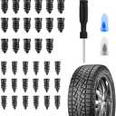 Salior 35PCS Tire Plug Kit with Screwdriver,Rubber Flat Tire Repair Kit for Fast Repair of Tire Punctures,Durable Car Tire Repair Kit Self-Service Repair Nails for Car Motorcycle Truck (35PCS)