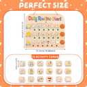 Daily Routine Chart for Toddlers, 3 in 1 Morning Bedtime Checklist Chart to Do List w/ 3 Tap Lights & 18 Task Planning, Sliding Wooden Visual Schedule Board for Kids, Autism, ADHD, Planners
