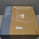 DUMOS Memory Foam Pillows for Sleeping 2 Pack, Bed Pillows for Adults with Washable Cover and Breathable Mesh, Gel Cooling Pillow for Back and Side Sleeper Support, White