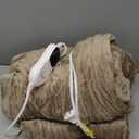 Homemate Electric Heated Blanket Throw - 50"x60" Heating Blanket Throw Size 1/2/4/6/8 Hours Auto-off 10 Heat Level Heat Blanket Over-heat Protection Flannel Sherpa Big Heater Blanket ETL Certification (50 Inch x 60 Inch, Beige)