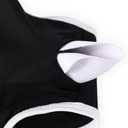 Hilinker Womens Cut Out Sexy One Piece Swimsuit Monokini Self Tie Halter Bathing Suit (Black, M)