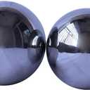 Durable Stainless Steel Gazing Balls Hollow Mirror Globe Floating Reflective Ball Polished Shiny Sphere for Home Garden Pond Outdoor Swimming Pool Decoration (10 Inch), 10 Inch Silver