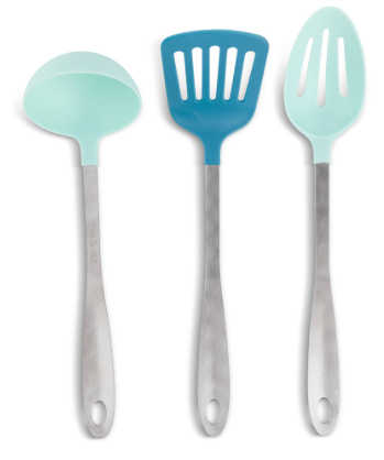 Thyme & Table Blue Kitchen Utensils, 3-Piece Set
