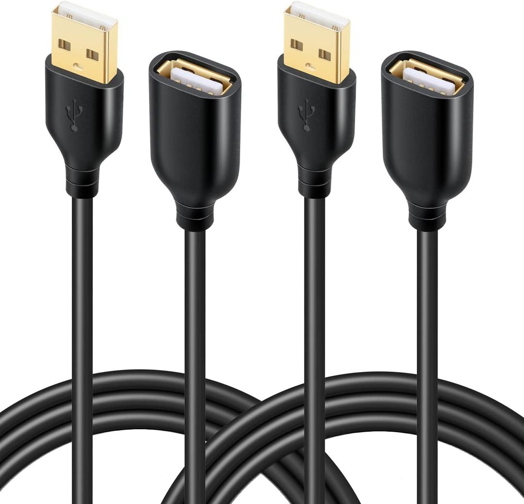 USB Extension Cable A Male/ A Female Extends The Length Of Any USB Cable For All Brands 10ft 3m