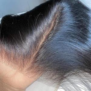 4x4 Skinlike Real HD Lace Closure Only Body Wave Ultra Thin Invisible Lace Virgin Human Hair Closure Pre Plucked Natural Hairline Sew In Closure Piece 22 Inch Natural Black